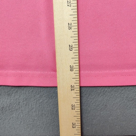 Southern Tide Polo Shirt Mens Medium Pink Performance Stretch Moisture Wicking - Picture 9 of 10